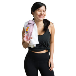 flip straw water bottleit has the barcelona logo on it.