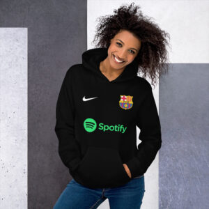 unisex hoodiefc barcelona with the name yamal and the number 10